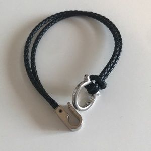 Ferragamo men’s leather bracelet